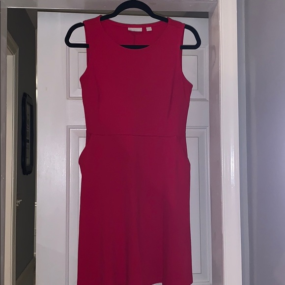 Bright Pink Dress with Pockets - Picture 1 of 3